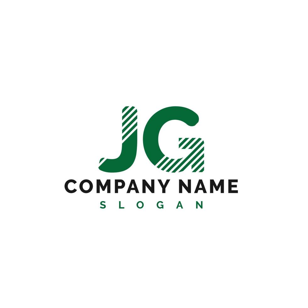 création de logo de lettre jg. jg lettre logo illustration vectorielle - vecteur