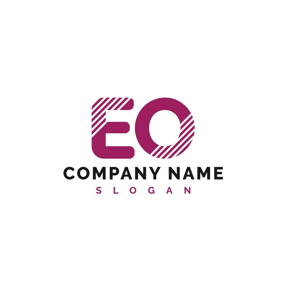 création de logo de lettre eo. eo lettre logo illustration vectorielle - vecteur