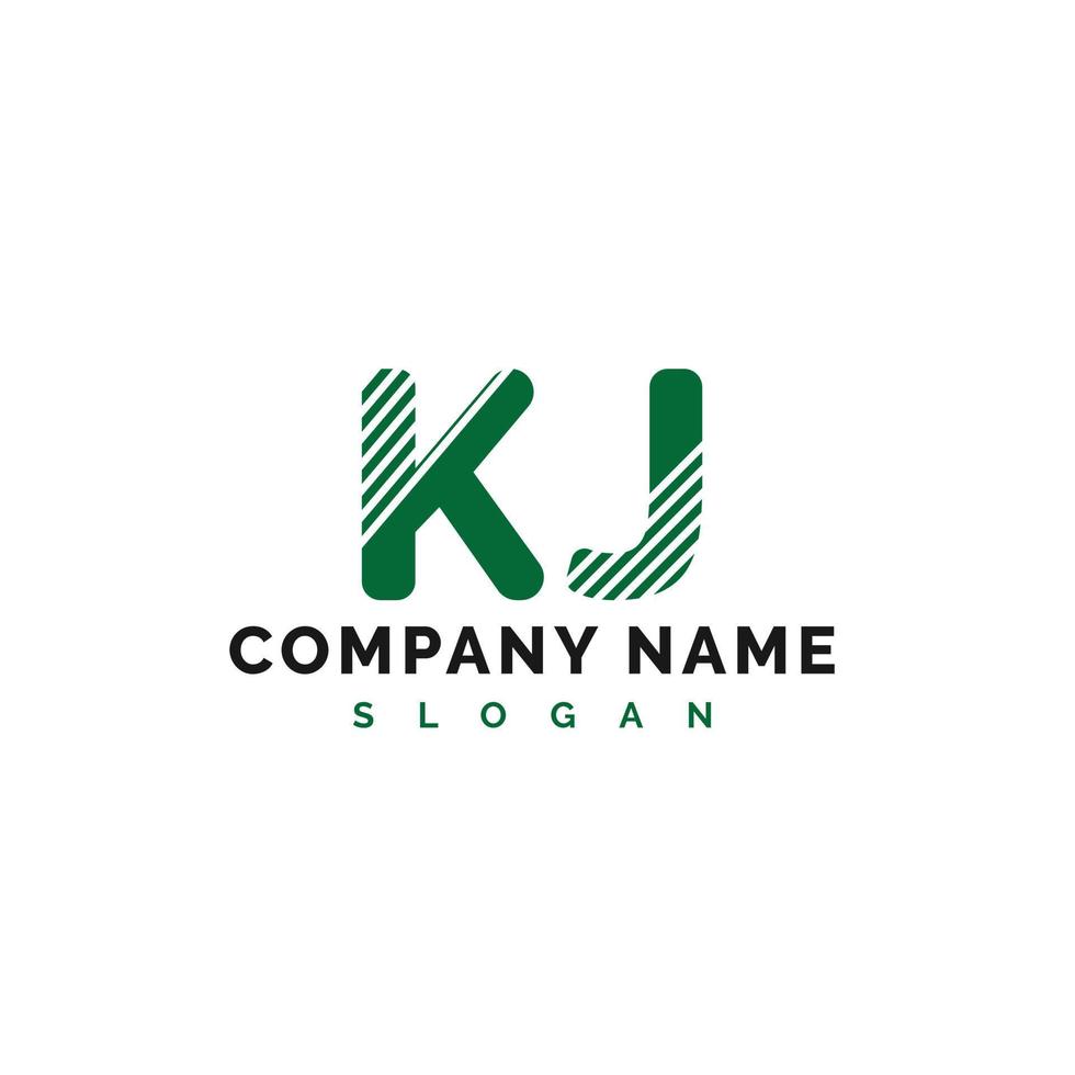 création de logo de lettre kj. kj lettre logo illustration vectorielle - vecteur