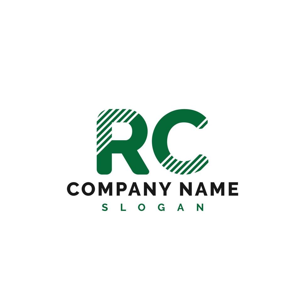 création de logo de lettre rc. rc lettre logo illustration vectorielle - vecteur