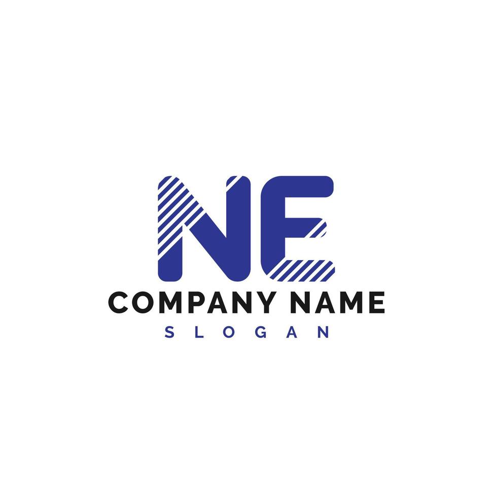 création de logo de lettre ne. ne lettre logo illustration vectorielle - vecteur