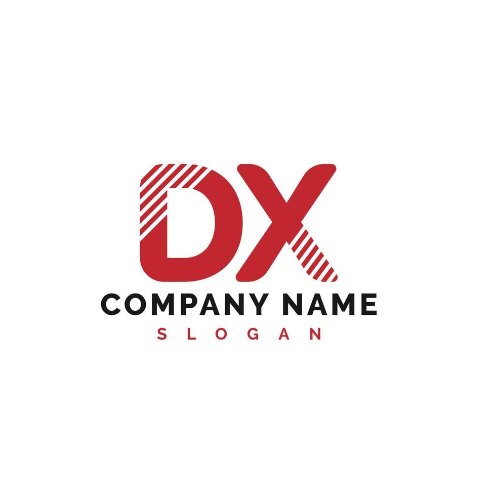création de logo de lettre dx. dx lettre logo illustration vectorielle - vecteur