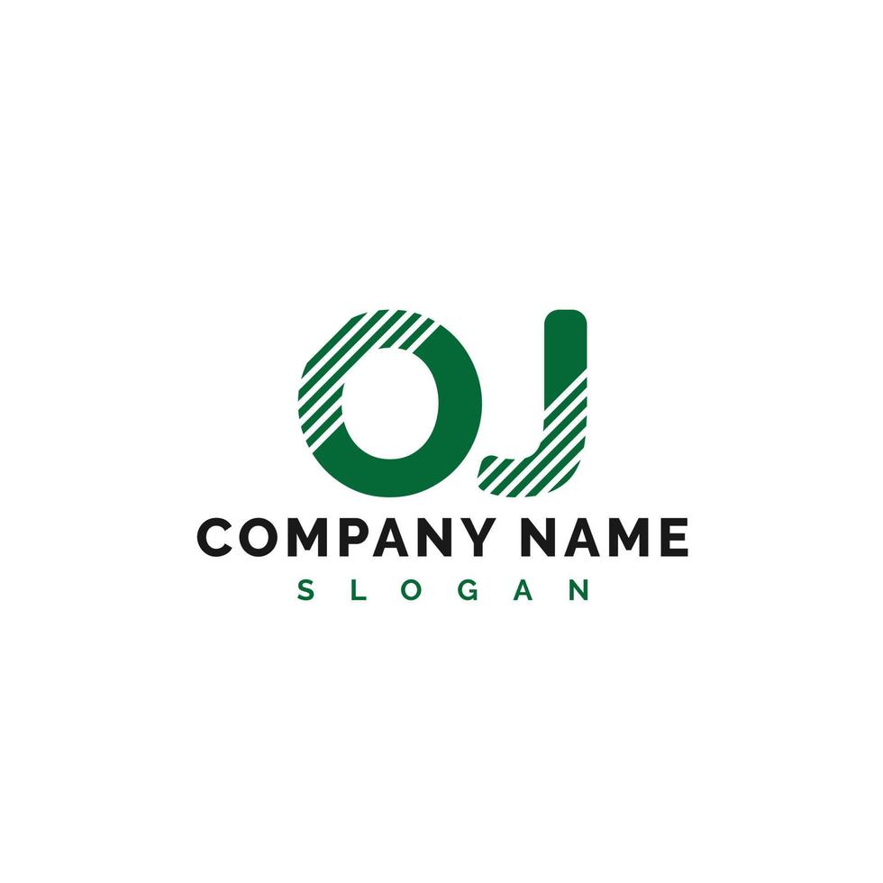 création de logo de lettre oj. oj lettre logo illustration vectorielle - vecteur