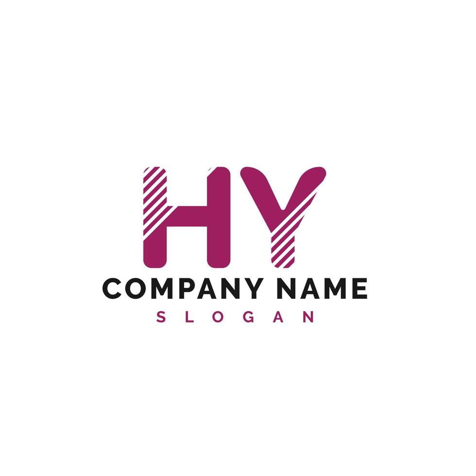 création de logo de lettre hy. hy lettre logo illustration vectorielle - vecteur