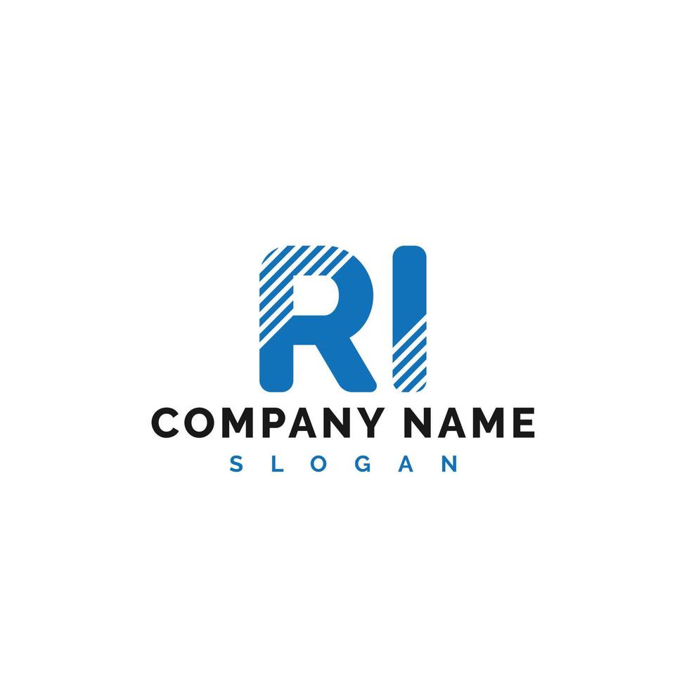 création de logo de lettre ri. ri lettre logo illustration vectorielle - vecteur