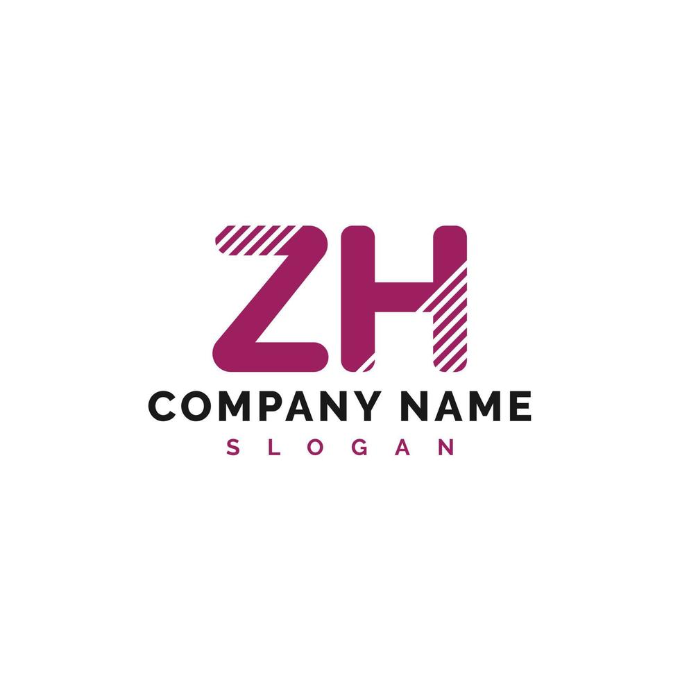 création de logo de lettre zh. zh lettre logo illustration vectorielle - vecteur