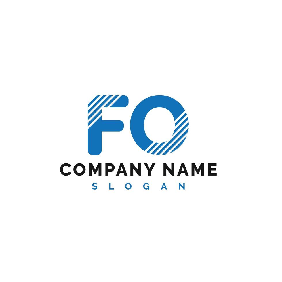 création de logo de lettre fo. fo lettre logo illustration vectorielle - vecteur