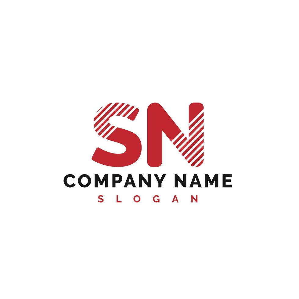 création de logo de lettre sn. sn lettre logo illustration vectorielle - vecteur