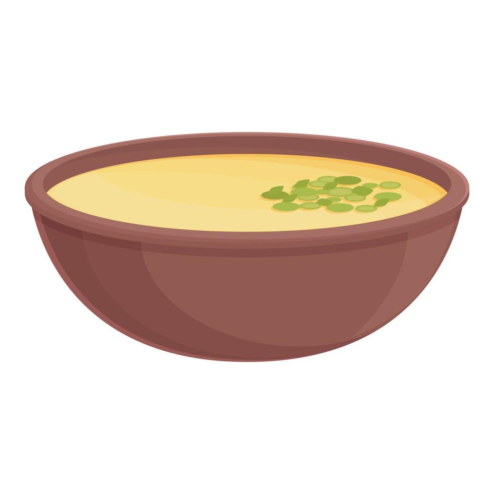 vecteur de dessin animé d'icône de soupe de rue asiatique. plat de nourriture