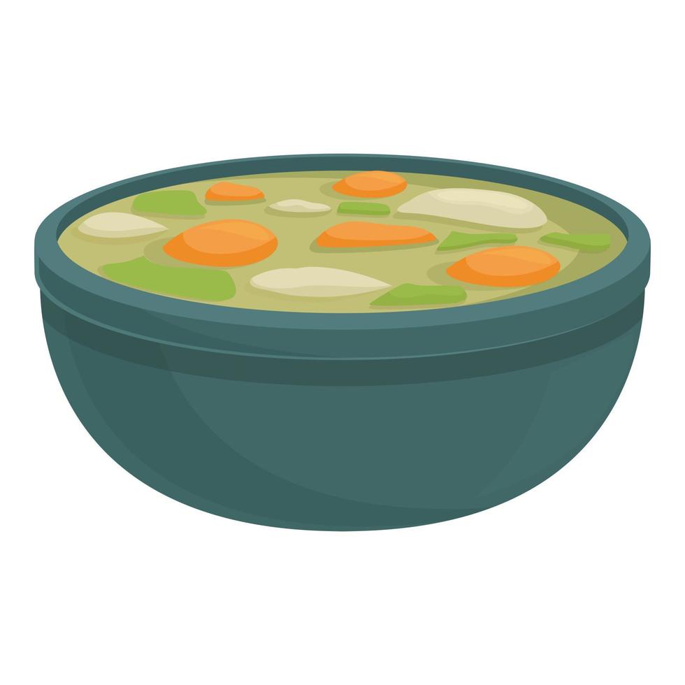 vecteur de dessin animé d'icône de soupe chinoise. plat de nourriture