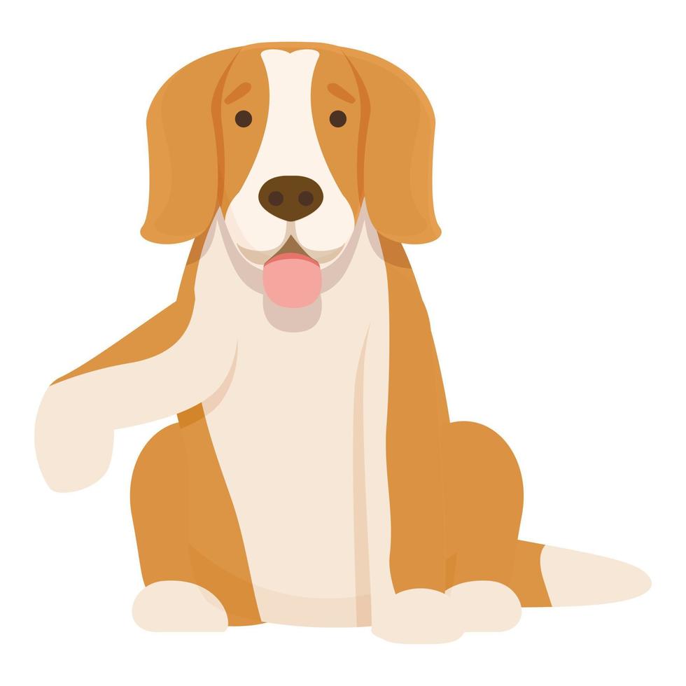 vecteur de dessin animé d'icône de chien canin. chiot beagle