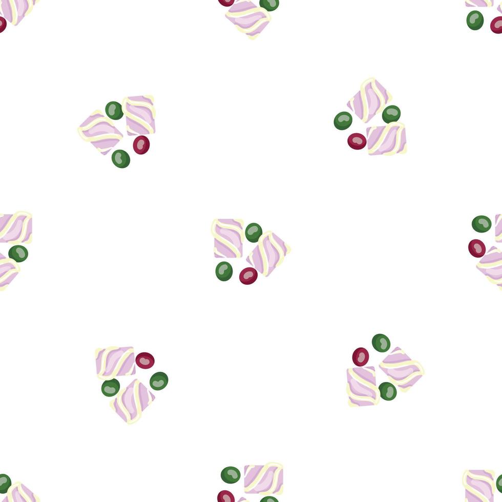 vecteur transparente motif bubblegum aux fruits