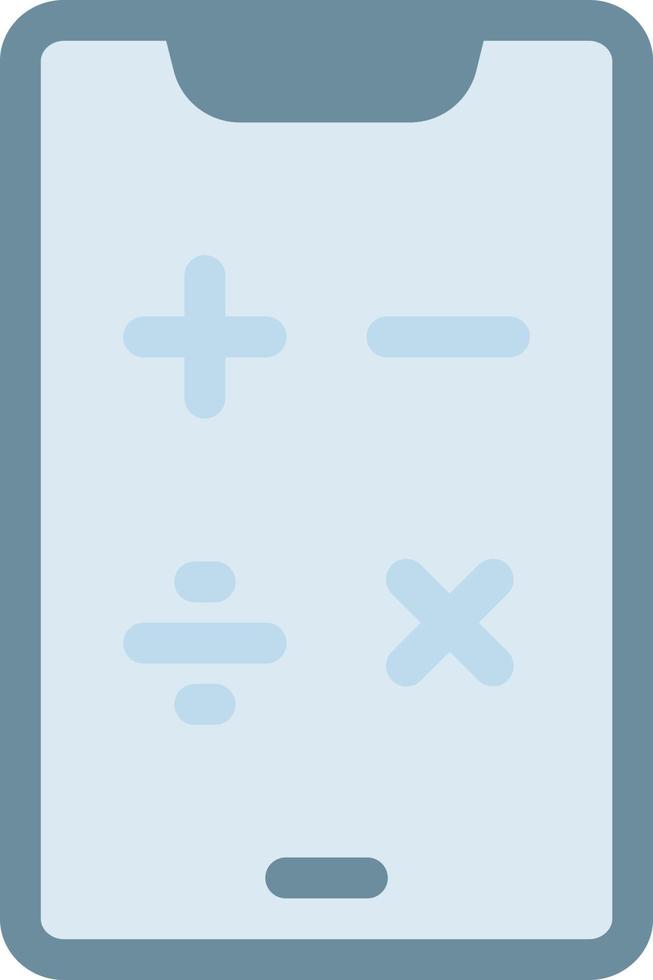 illustration vectorielle de calculatrice mobile sur fond.symboles de qualité premium.icônes vectorielles pour le concept et la conception graphique. vecteur