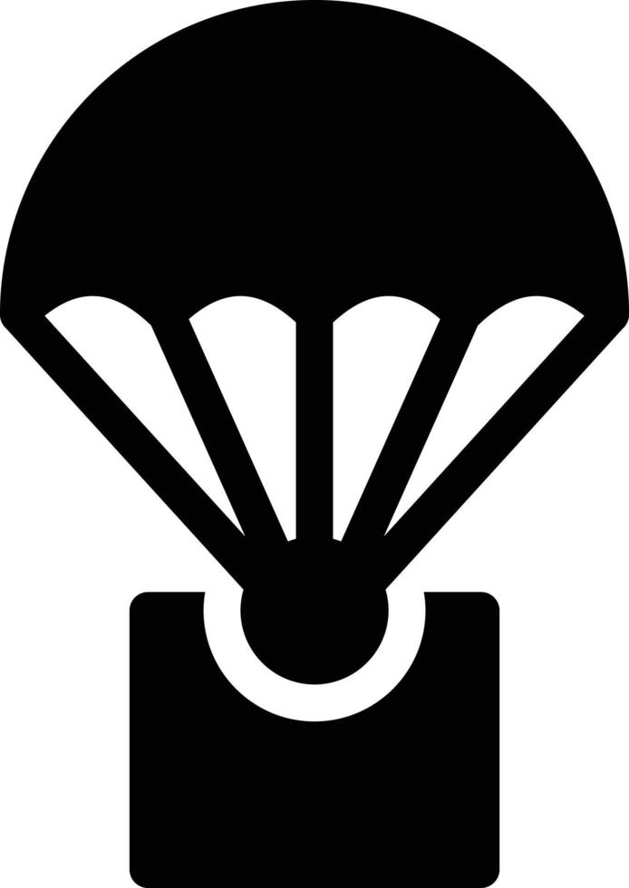 illustration vectorielle de parachute sur fond. symboles de qualité premium. icônes vectorielles pour le concept et la conception graphique. vecteur