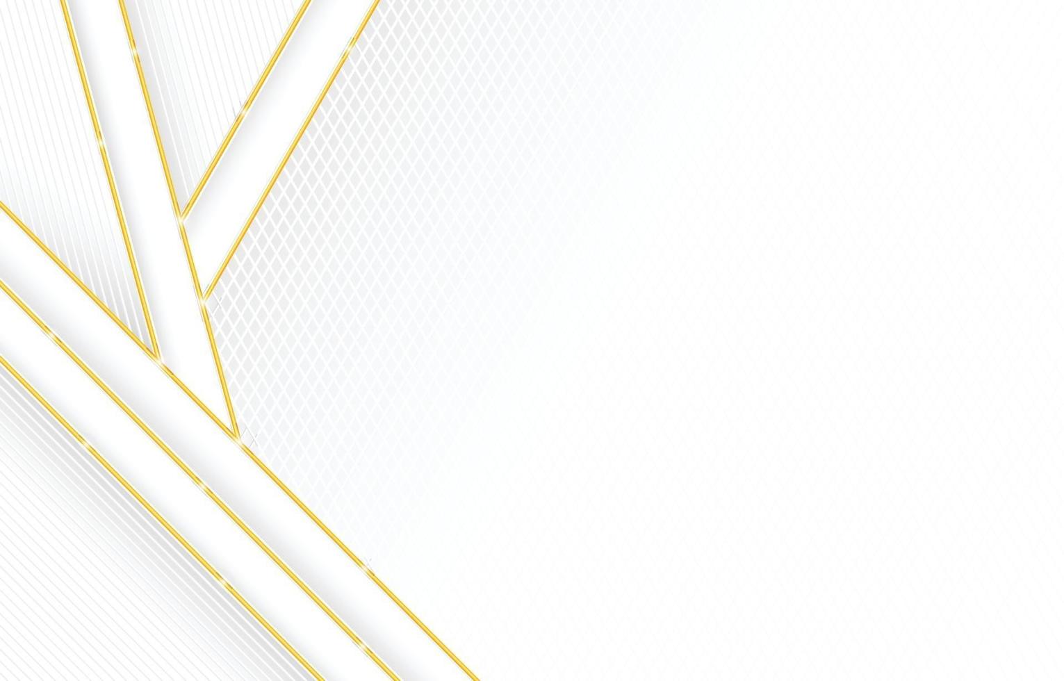 élégant fond blanc géométrique avec composition de triangle et de lignes vecteur