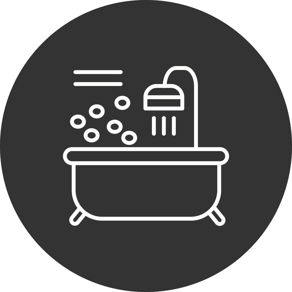 icône de vecteur de baignoire