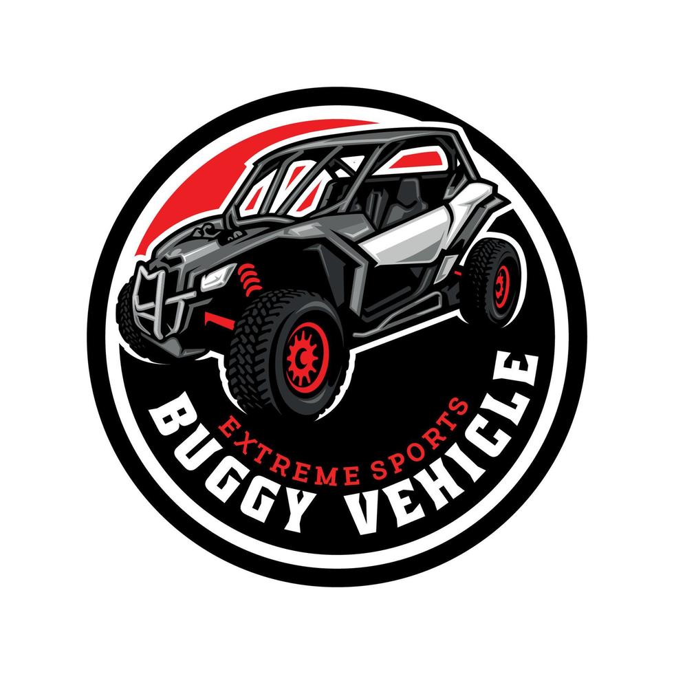 buggy sport extrême illustration logo vecteur