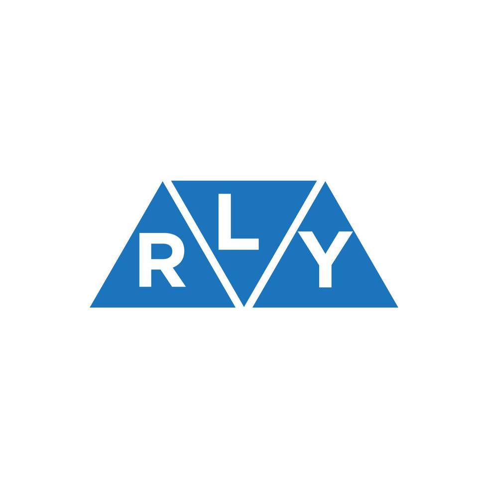 création de logo initiale abstraite lry sur fond blanc. concept de logo de lettre initiales créatives lry. vecteur