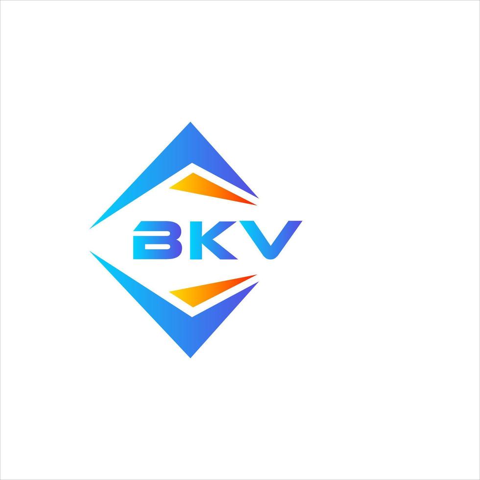 création de logo de technologie abstraite bkv sur fond blanc. concept de logo de lettre initiales créatives bkv. vecteur