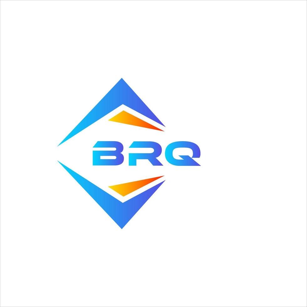 création de logo de technologie abstraite brq sur fond blanc. concept de logo de lettre initiales créatives brq. vecteur