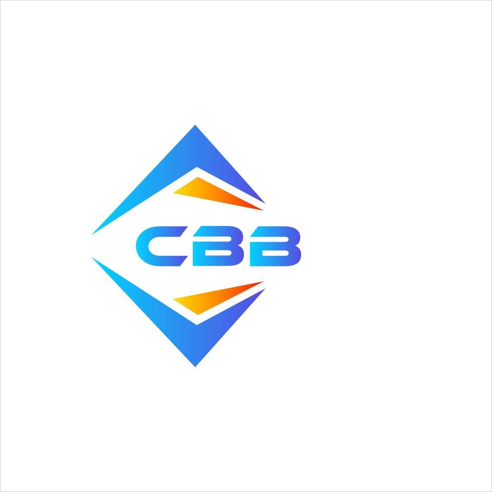 création de logo de technologie abstraite cbb sur fond blanc. concept de logo de lettre initiales créatives cbb. vecteur