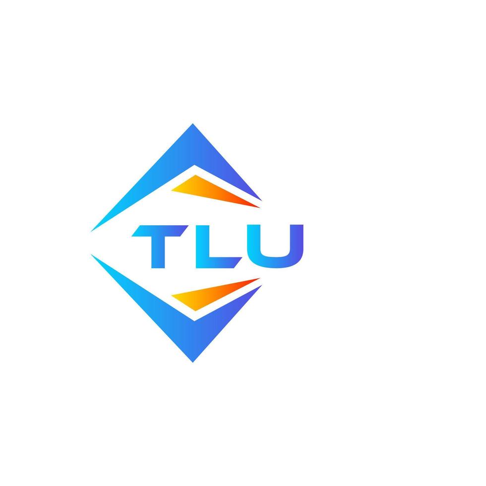 création de logo de technologie abstraite tlu sur fond blanc. concept de logo de lettre initiales créatives tlu. vecteur