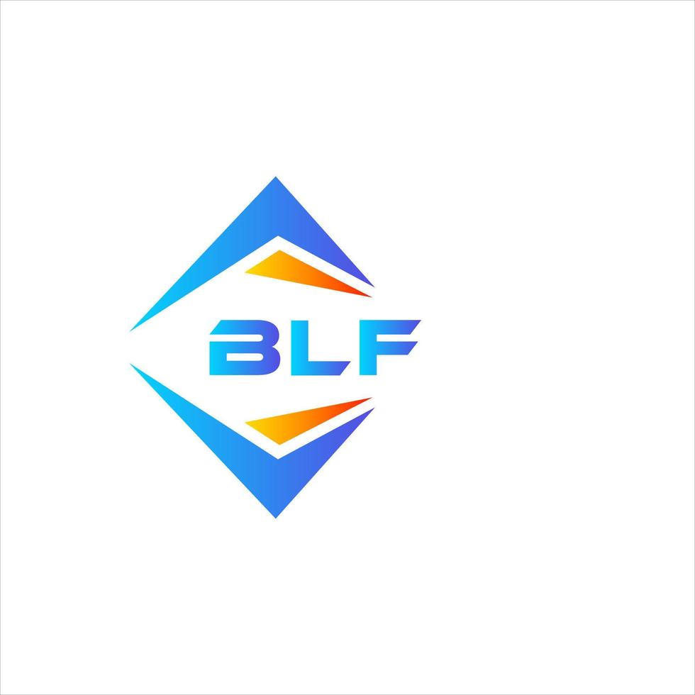 création de logo de technologie abstraite blf sur fond blanc. concept de logo de lettre initiales créatives blf. vecteur