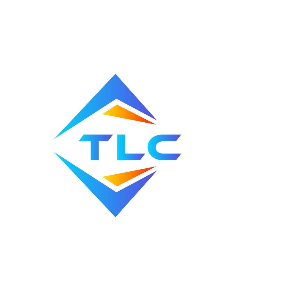 création de logo de technologie abstraite tlc sur fond blanc. concept de logo de lettre initiales créatives tlc. vecteur