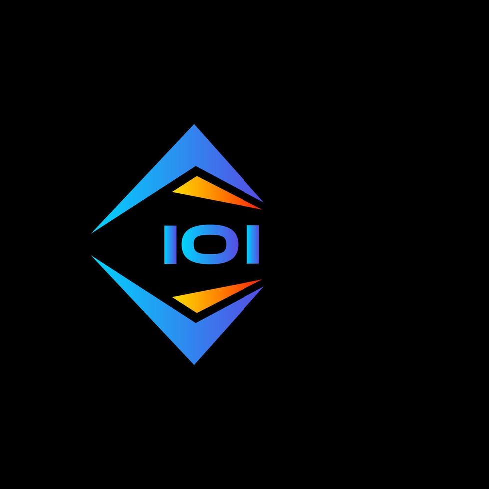 création de logo de technologie abstraite ioi sur fond blanc. concept de logo de lettre initiales créatives ioi. vecteur