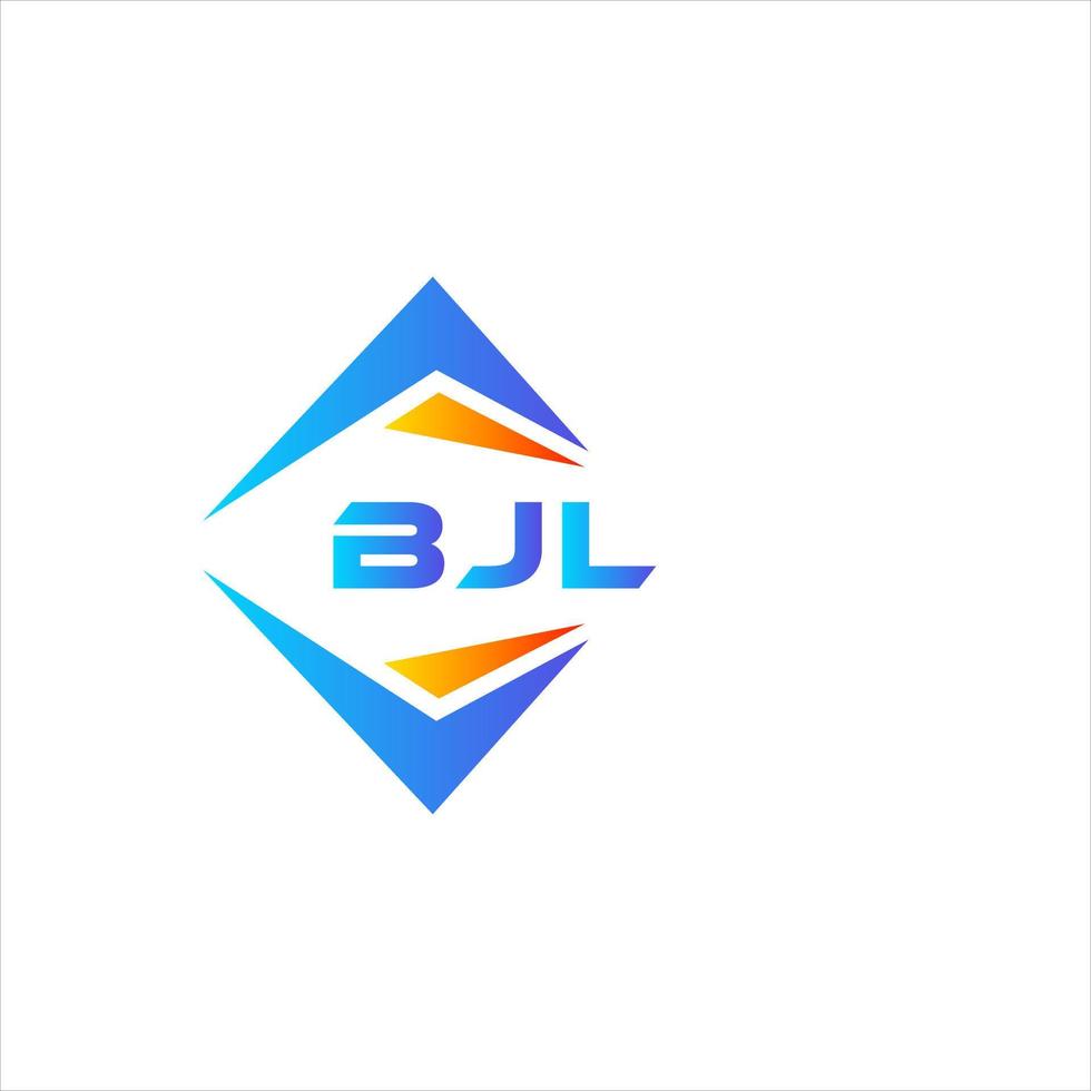 création de logo de technologie abstraite bjl sur fond blanc. concept de logo de lettre initiales créatives bjl. vecteur