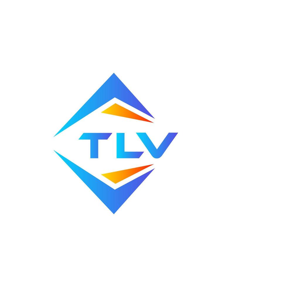 création de logo de technologie abstraite tvv sur fond blanc. concept de logo de lettre initiales créatives tlv. vecteur