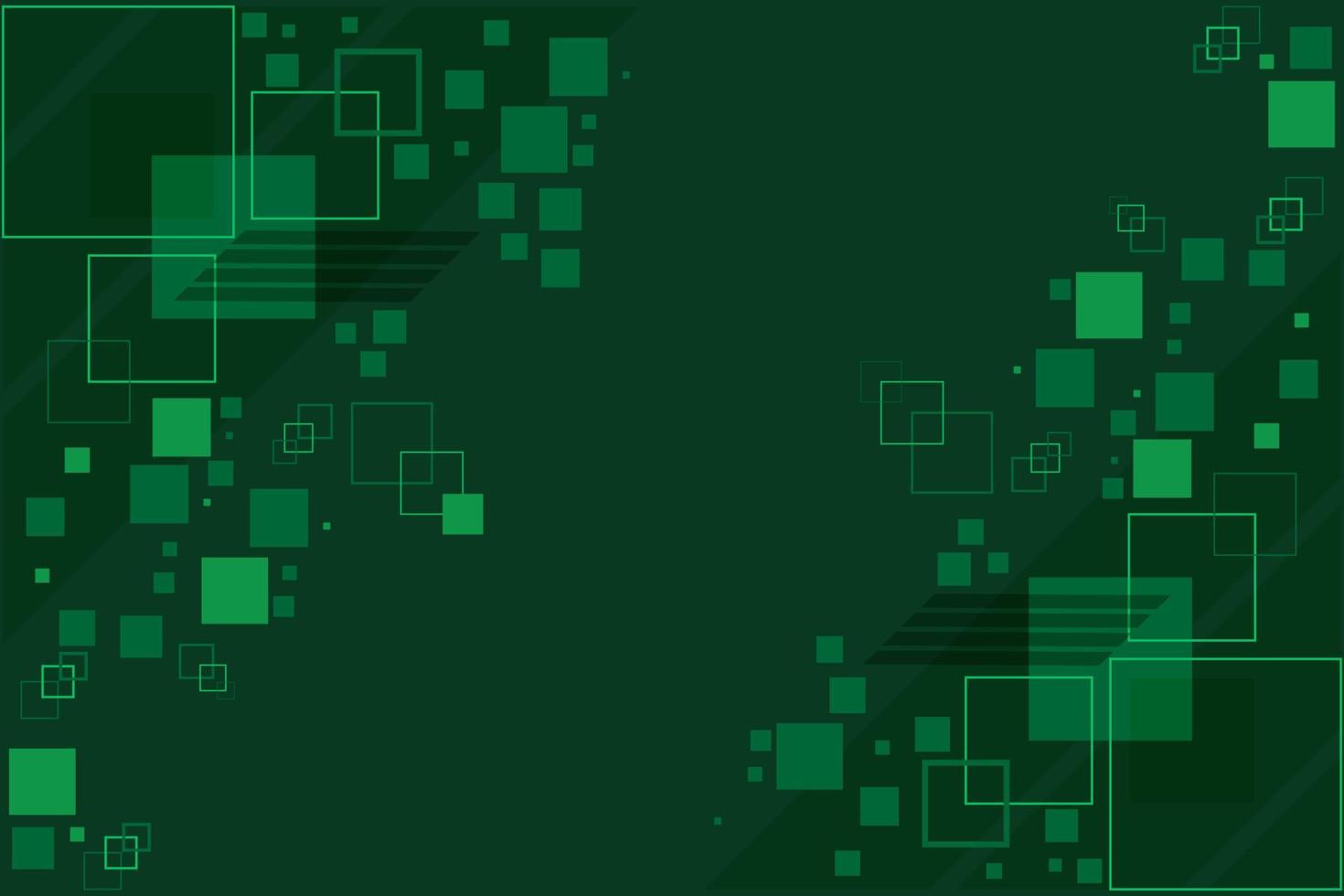 illustration de fond carré vert vecteur