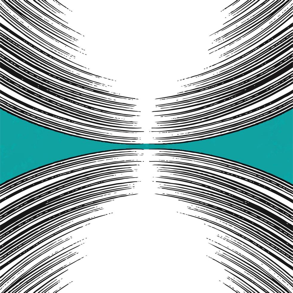fond vert bleuâtre avec deux décorations de cercle de disque blanc et noir avec espace de copie vide isolé sur un modèle carré pour le modèle de médias sociaux, l'impression d'écharpe papier et textile ou l'affiche. vecteur