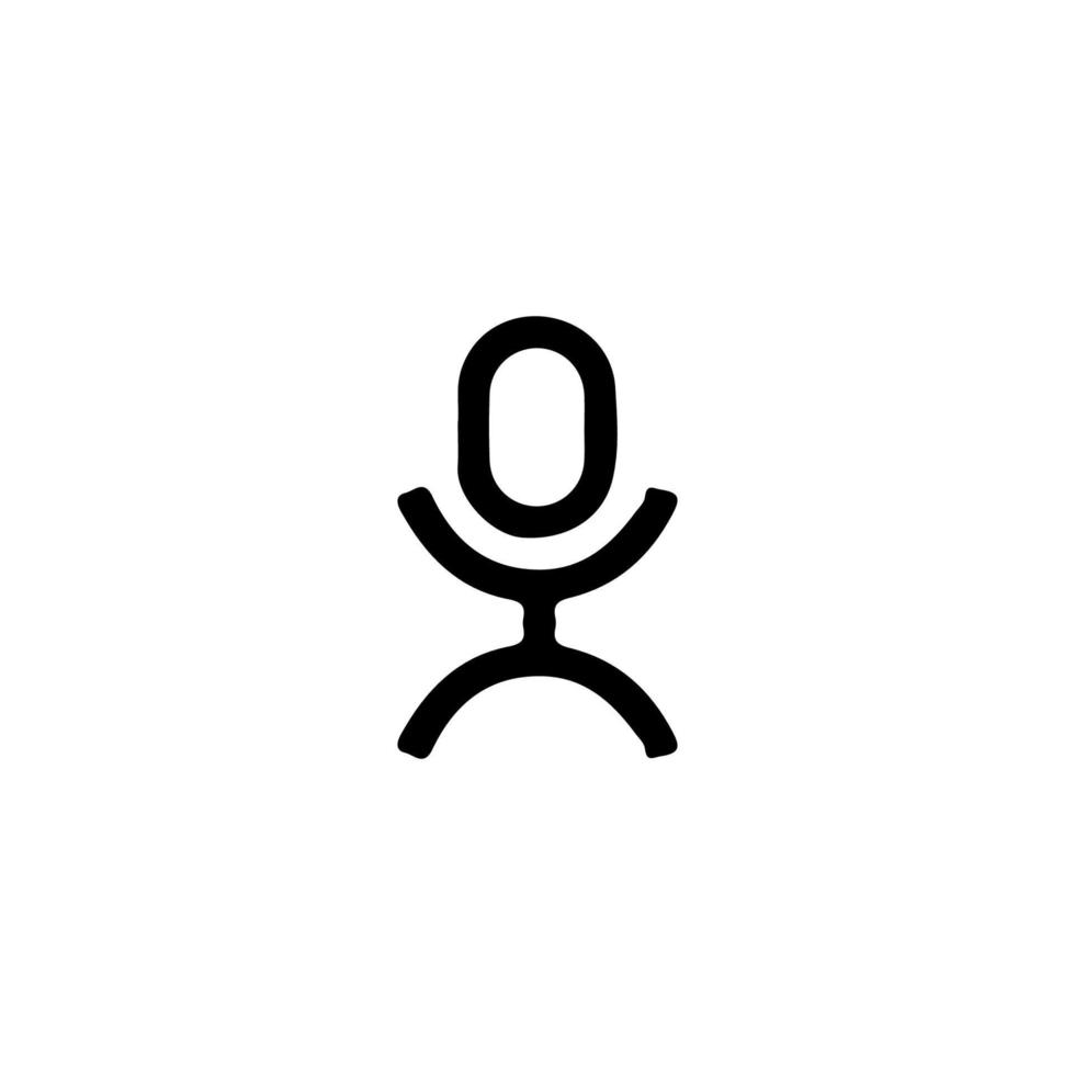 icône de stickman. symbole de fond d'affiche de don humain de style simple. élément de conception de logo de marque stickman. impression de t-shirt stickman. vecteur pour autocollant.