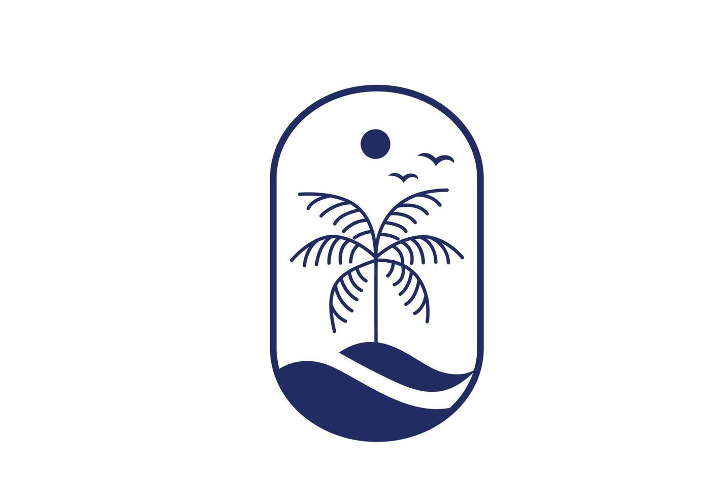 illustration vectorielle de prunier logo vecteur