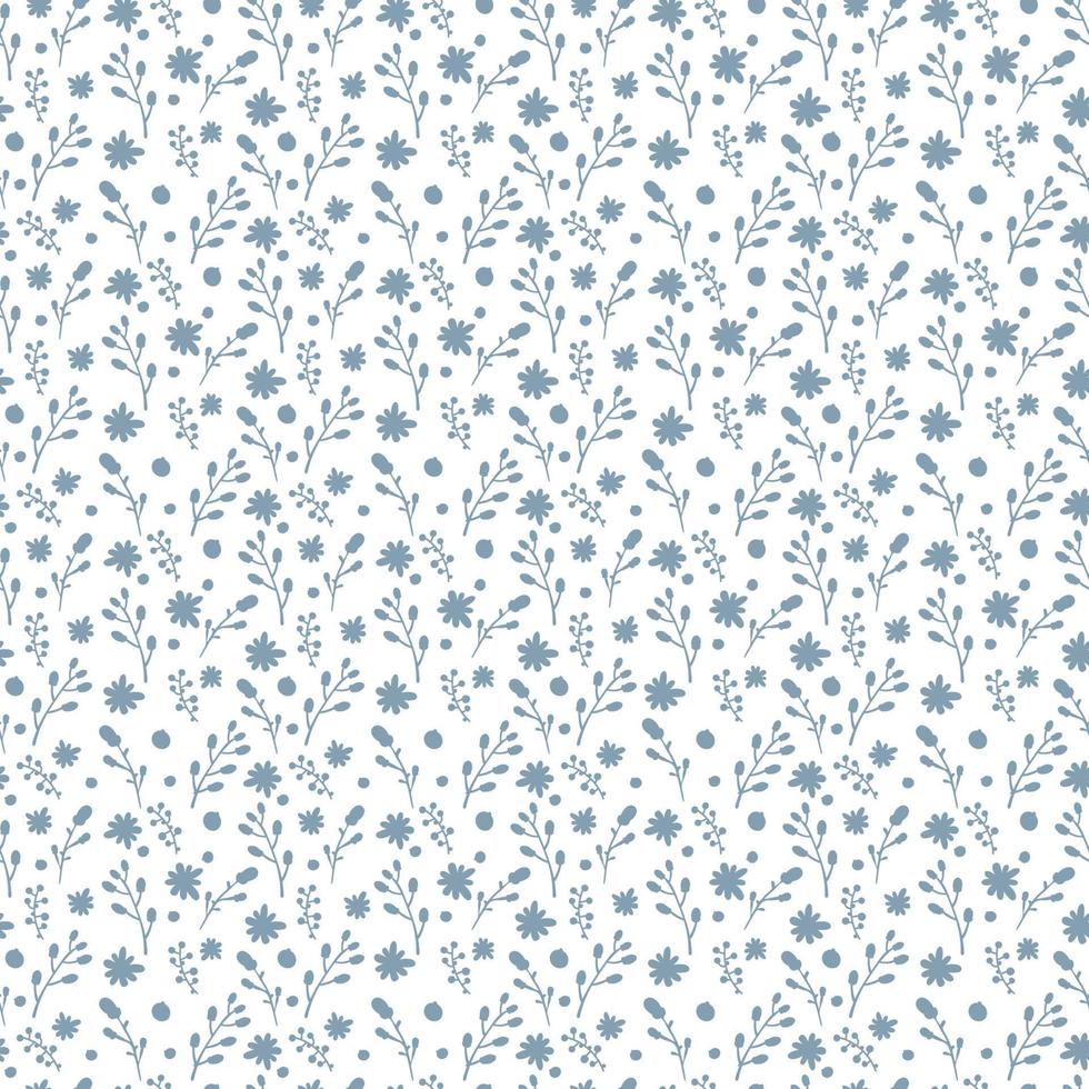 joli motif floral dans la petite fleur. petite impression. motifs dispersés au hasard. texture vectorielle continue. modèle élégant pour les imprimés de mode. impression de petites fleurs. fond de plantes. vecteur