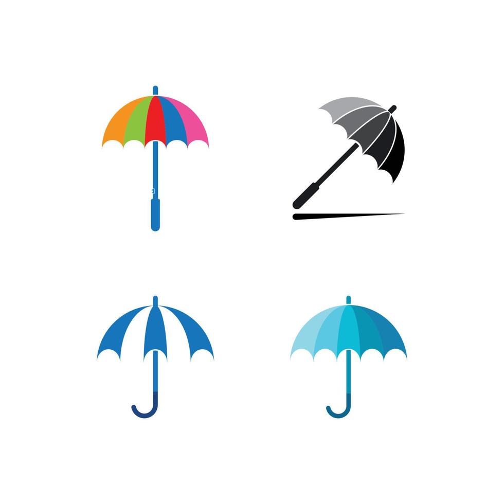 vecteur de logo parapluie