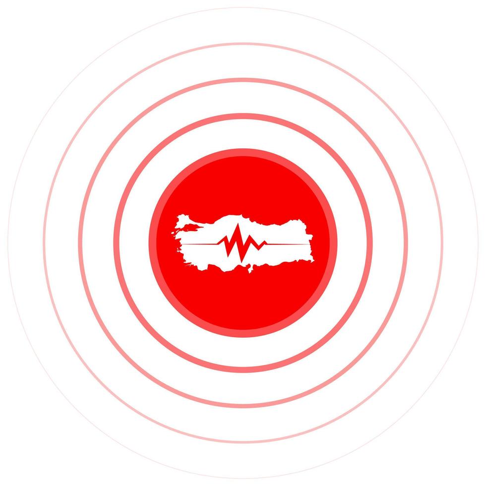 tempête de tremblement de terre en Turquie. un coup de main à la dinde. tremblements de terre, inondations, tempêtes et catastrophes majeurs. vecteur d'autocollant prêt.