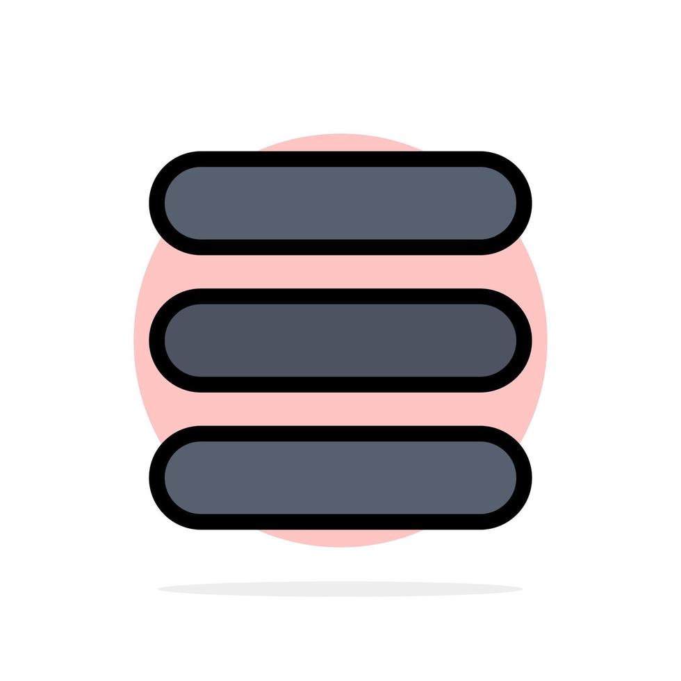 liste tâche texte abstrait cercle fond plat couleur icône vecteur