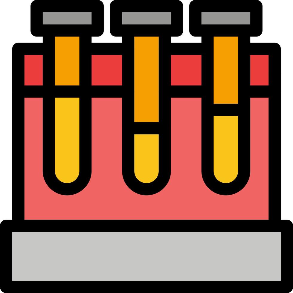bacs de laboratoire test éducation plat couleur icône vecteur icône modèle de bannière