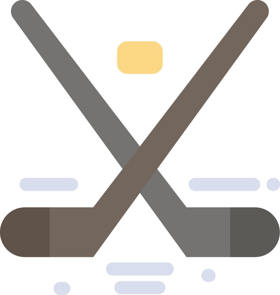 canada jeu hockey sur glace jeux olympiques plat couleur icône vecteur icône modèle de bannière