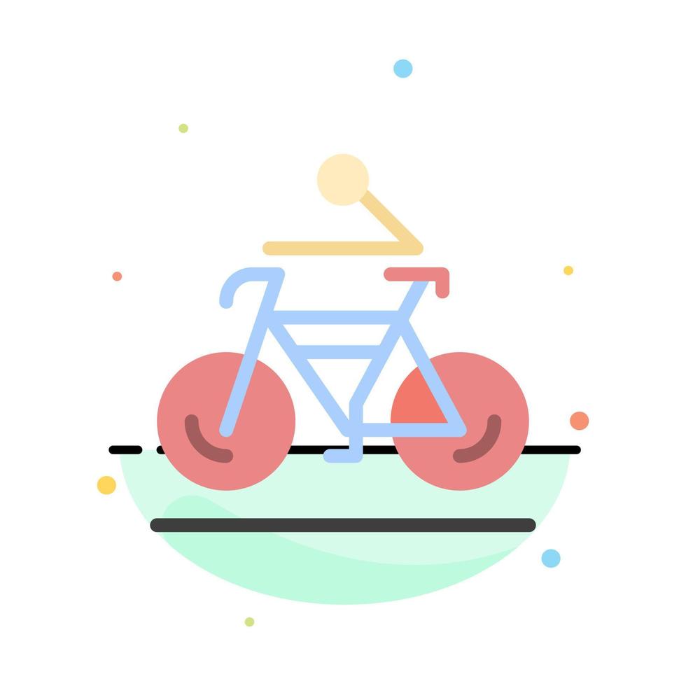 activité vélo vélo vélo vélo abstrait modèle d'icône de couleur plate vecteur