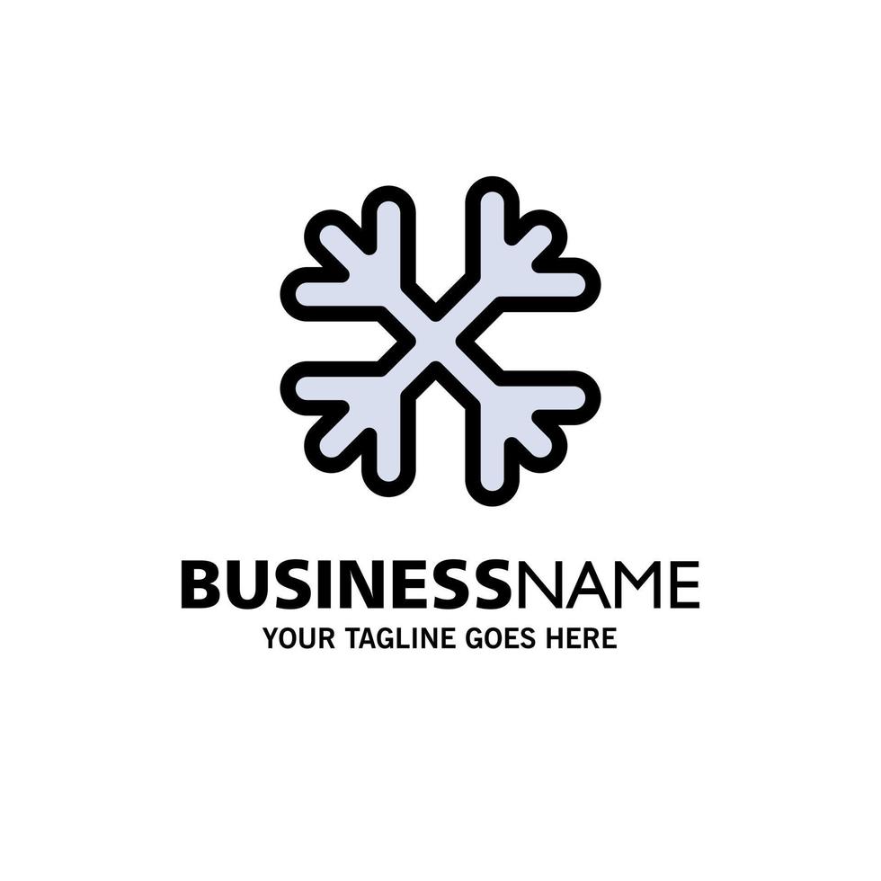 neige flocons de neige hiver canada modèle de logo d'entreprise couleur plate vecteur