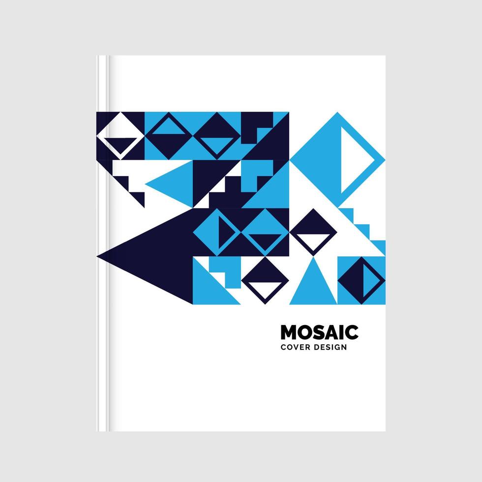 conception de modèle de couverture de livre d'affaires formes géométriques. illustration vectorielle vecteur