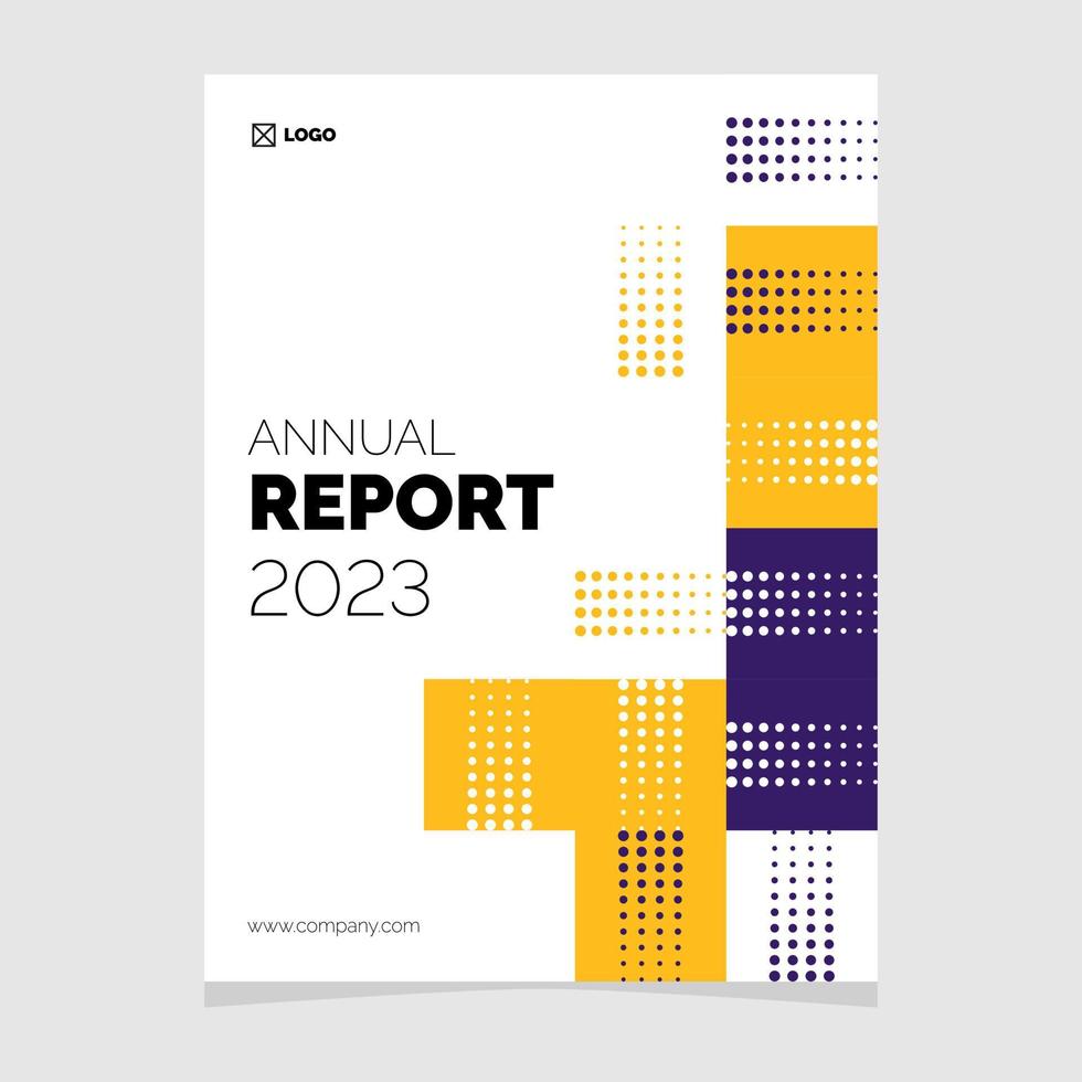 rapport annuel 2023 brochure d'entreprise dépliant vecteur