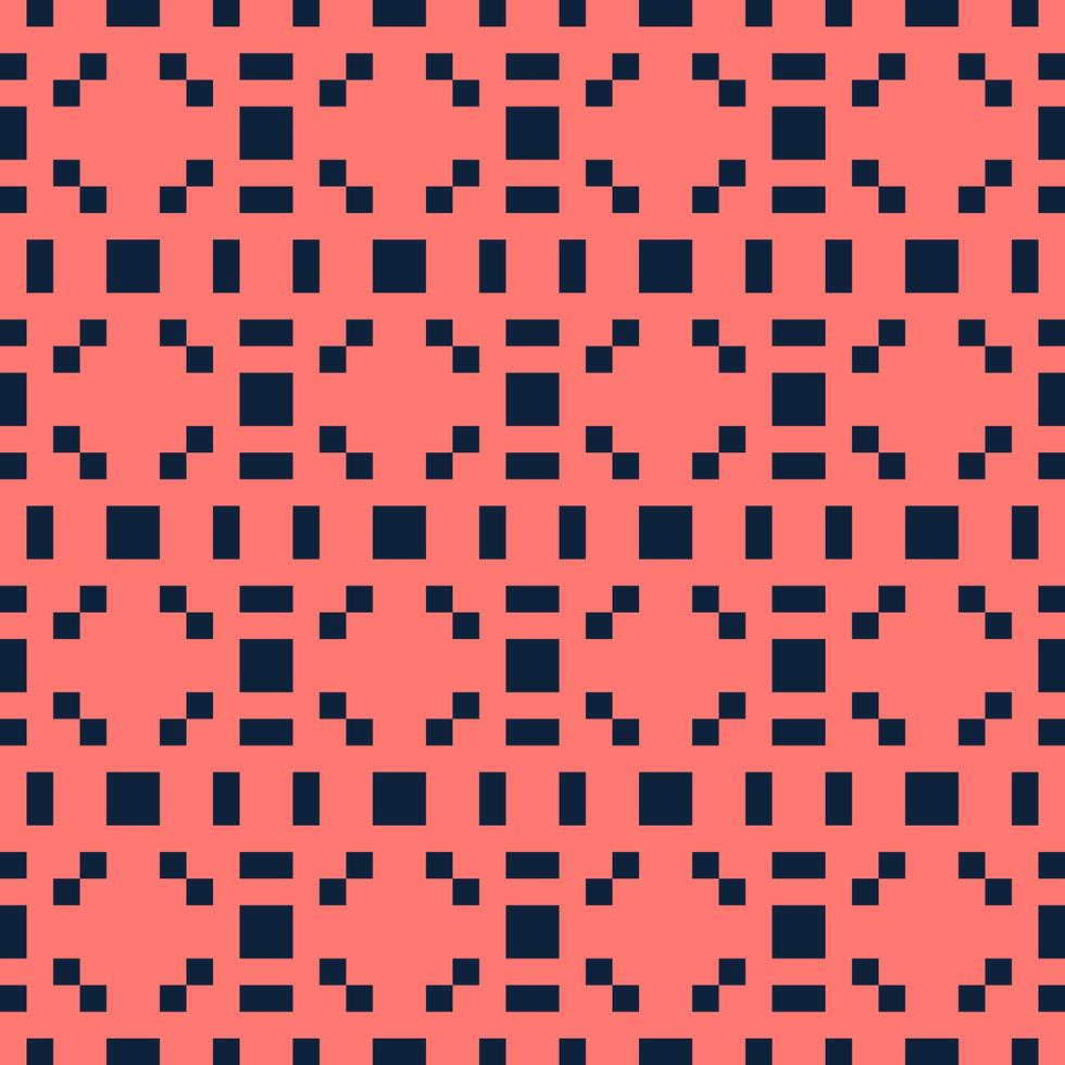 carrés de pixels rouges et bleus abstraits fond texturé. modèle vectorielle continue. vecteur