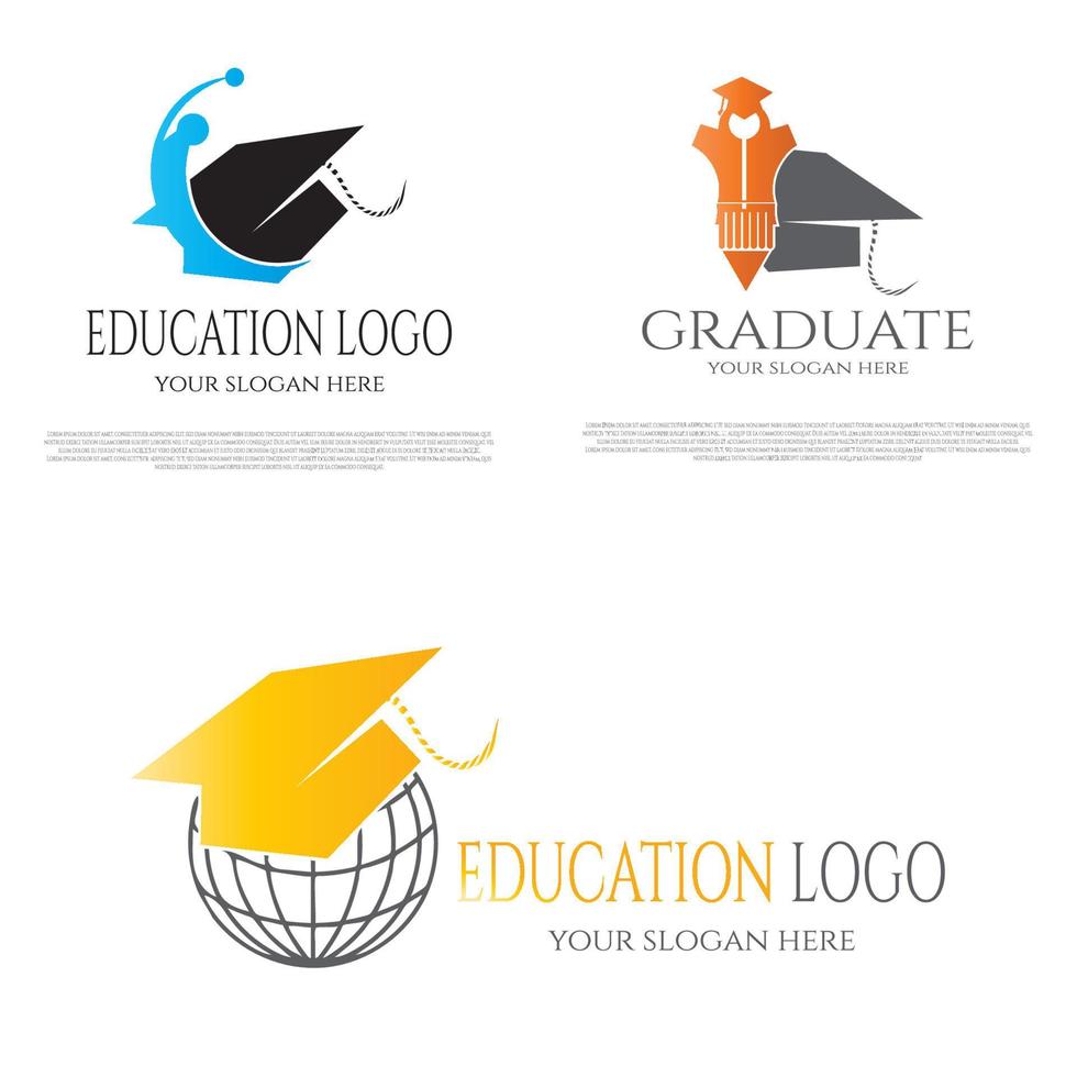 logo ou icône de l'éducation pour les applications ou les sites Web vecteur