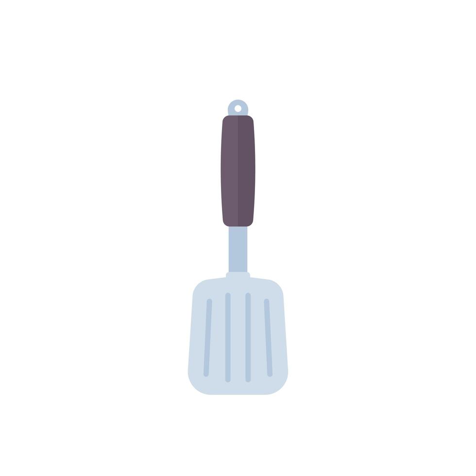 icône de spatule sur vecteur plat blanc