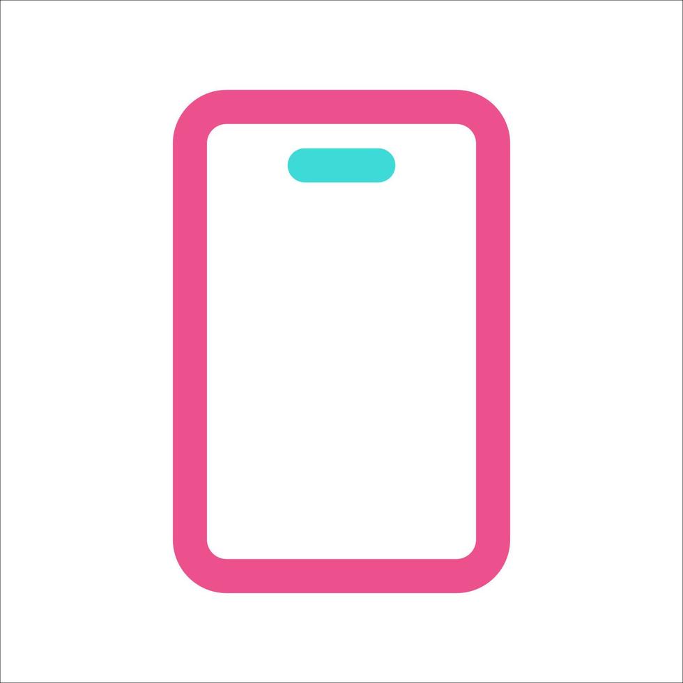 icône de smartphone couleur bicolore vecteur