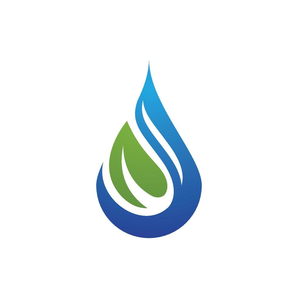 modèle de logo de goutte d'eau vecteur